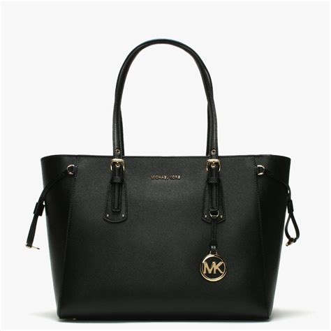 Michael Kors black tote bag